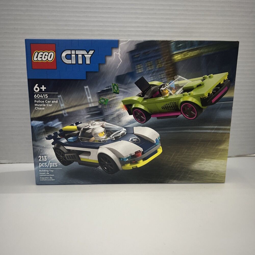 LEGO City Police Car and Muscle Car Chase 60415 New Sealed Building Set